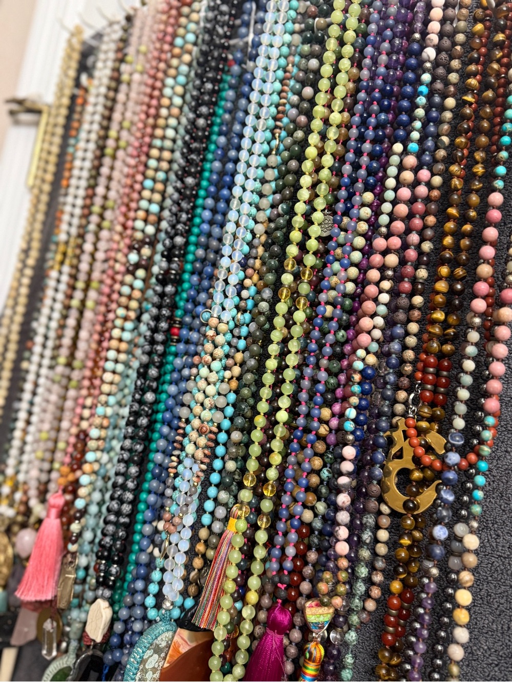 47 Handmade Genuine Crystal Mala Necklaces – Huge Collection – $4,700+ Original